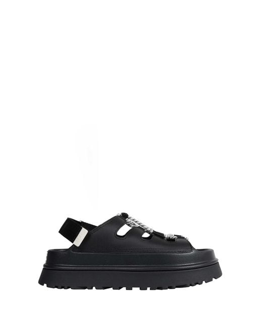 Ugg Black Goldenglow Toggle Sandals