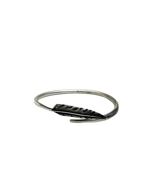 Ann Demeulemeester Metallic Dagvin Feather Bracelet