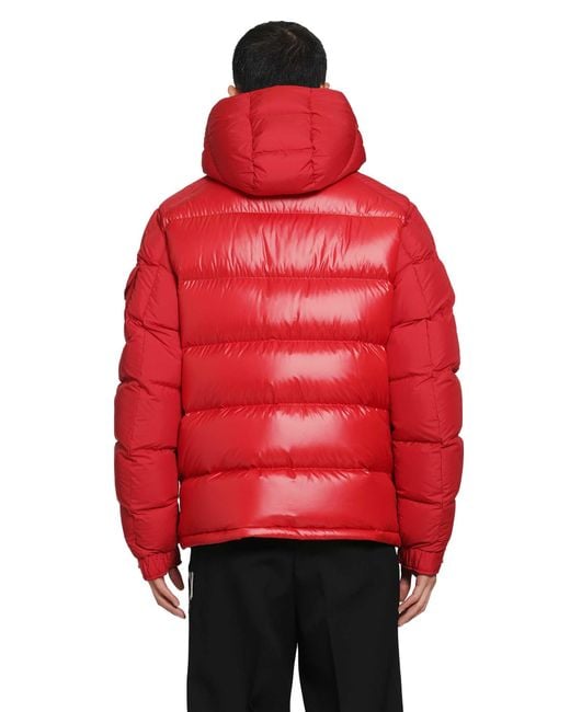 Moncler Red Maya Short Down Jacket for men