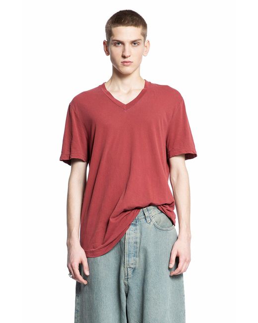 James Perse Red T-shirts for men