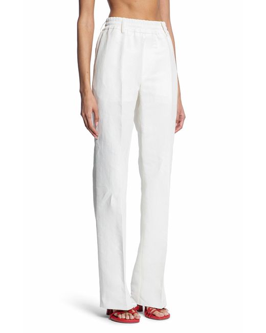 Burberry White Trousers