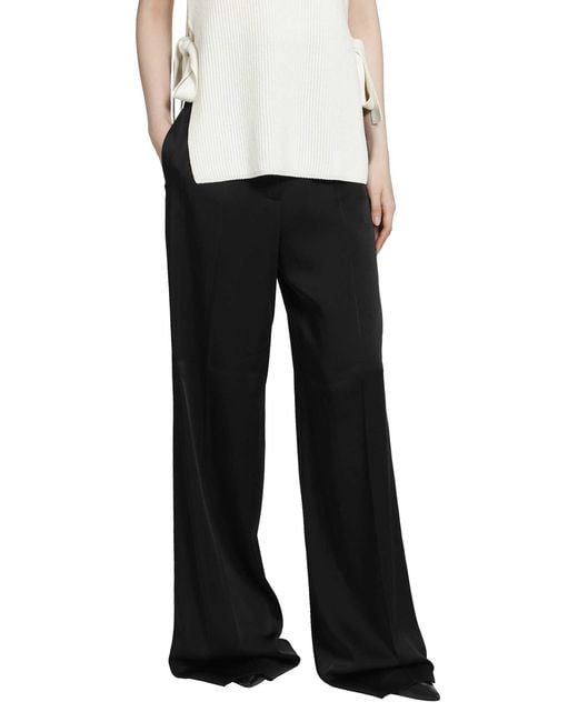 RETORI Black Cady High Waisted Pants