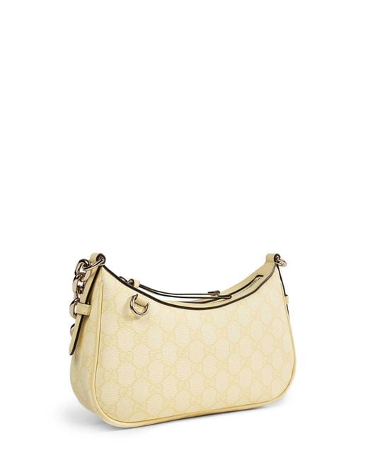 Gucci Natural Gg Emblem Small Shoulder Bag