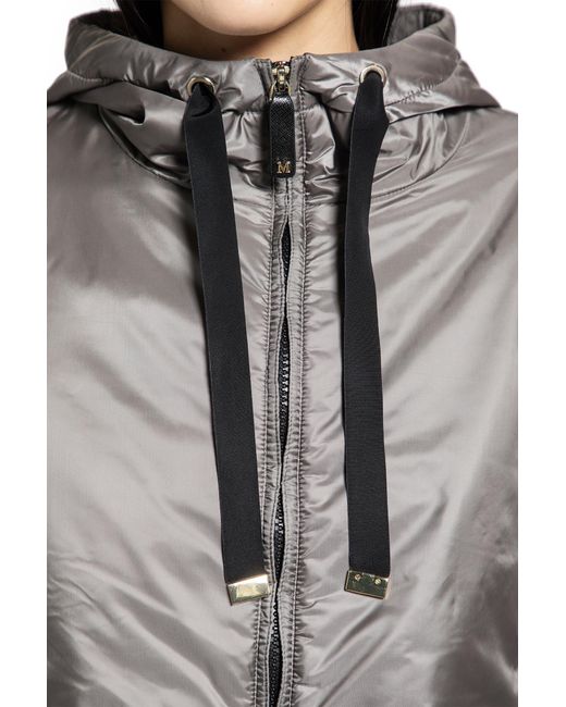 Max Mara Gray Greenh Padded Windbreaker