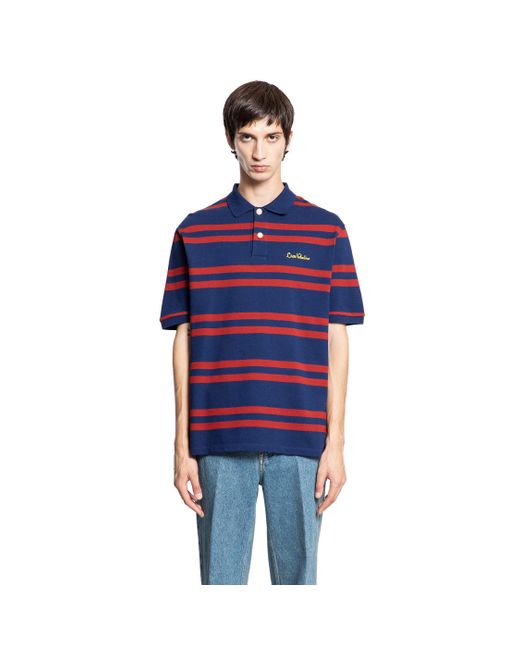 Valentino Blue Chez Piqué Polo Shirt for men