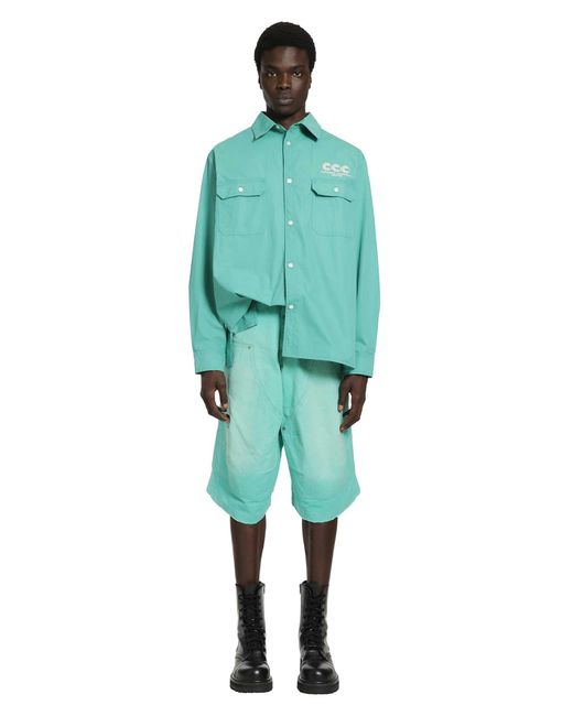 Willy Chavarria Green Corcoran Workshirt for men
