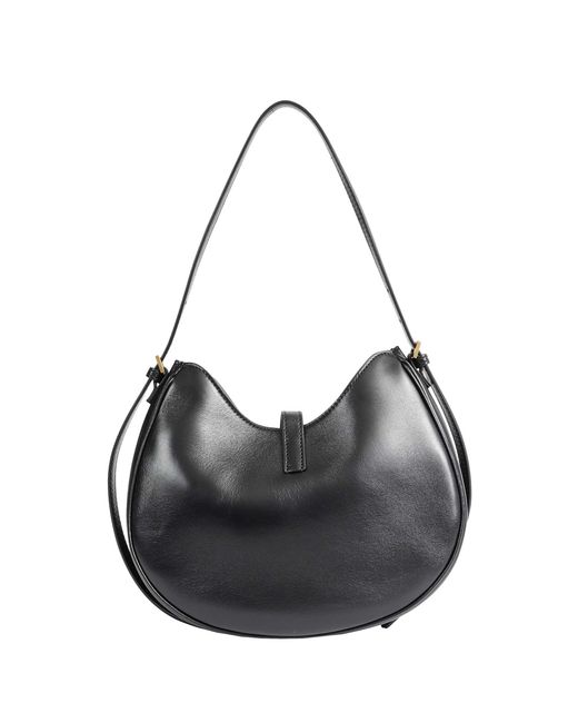 Versace Black Emblème Nappa Hobo Bag