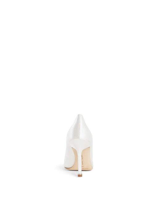 Manolo Blahnik White Heels