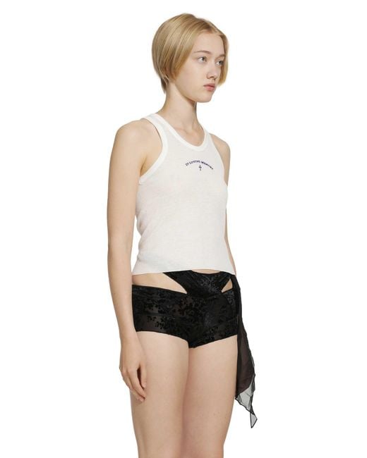 Daisy London Black Soft Washed Rib Tank