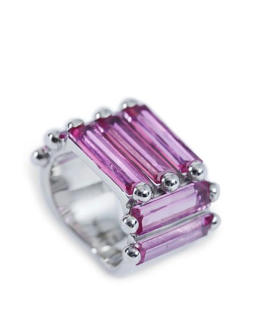 ALAN CROCETTI Purple Crystallised Armour Ring