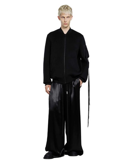 Ann Demeulemeester Black Dries Standard Bomber for men