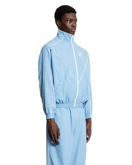 Willy Chavarria Blue Ruff Rider Track Jacket for men
