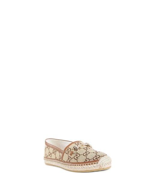 Gucci Natural Horsebit Espadrilles