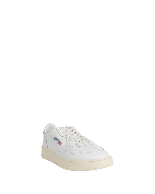 Autry White Medalist Low Sneakers