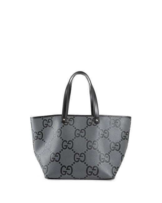 Gucci Jumbo Gg Tote Bag in Gray for Men | Lyst
