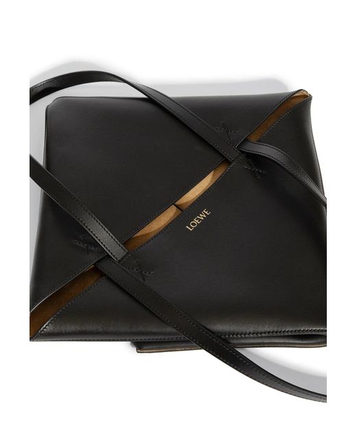 Loewe Black Medium Puzzle Fold Tote