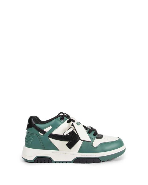 Off-White c/o Virgil Abloh Green Out Of Office Sneakers for men