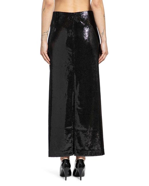Totême Black Sequin Skirt