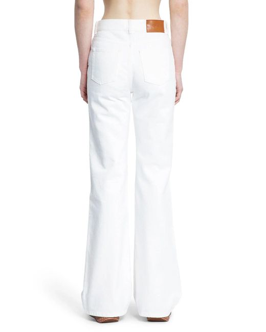 Chloé White High-Rise Flare Jeans