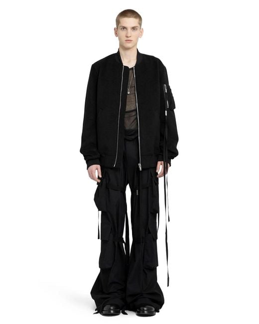 Ann Demeulemeester Black Dries Standard Bomber for men