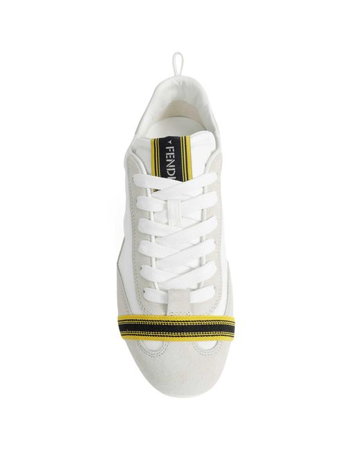 Fendi White Wrap Sneakers