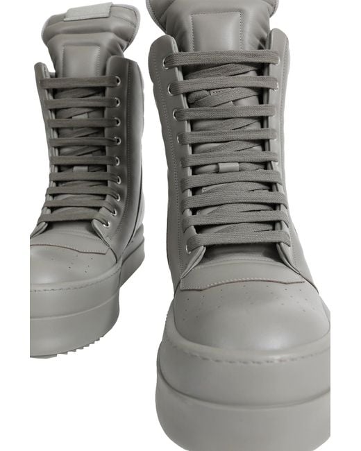 Rick Owens Gray Tower Mega Geobasket for men