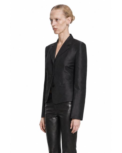 Gucci Black Fine Silk Faille Blazer