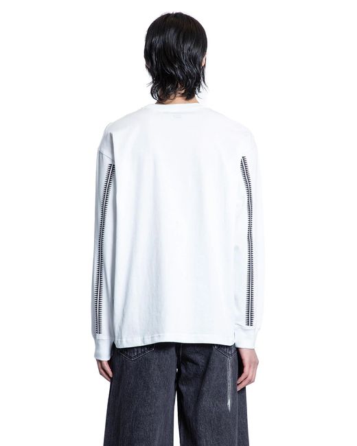 Undercover White Levi's Collaboration Cotton Jersey Long Sleeve Tee for men