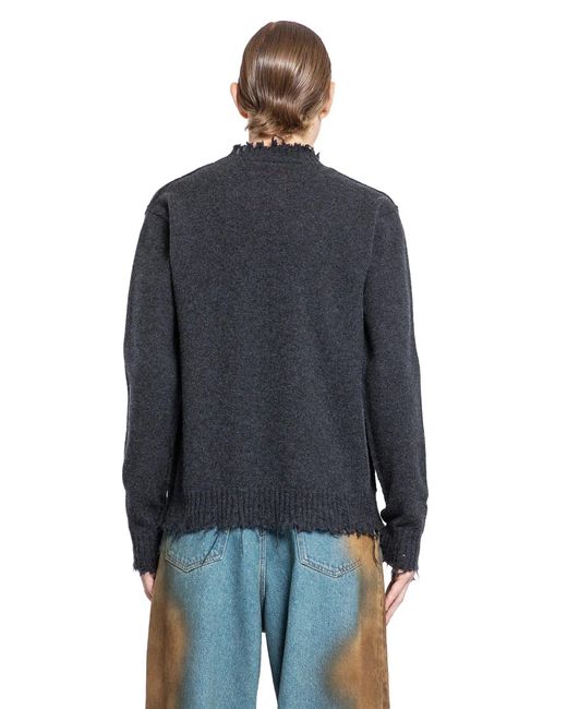 Uma Wang Blue Long Sleeve Sweater for men