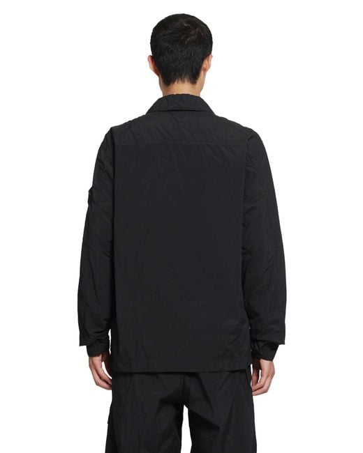 Stone Island Black 1200044 Overshirt for men