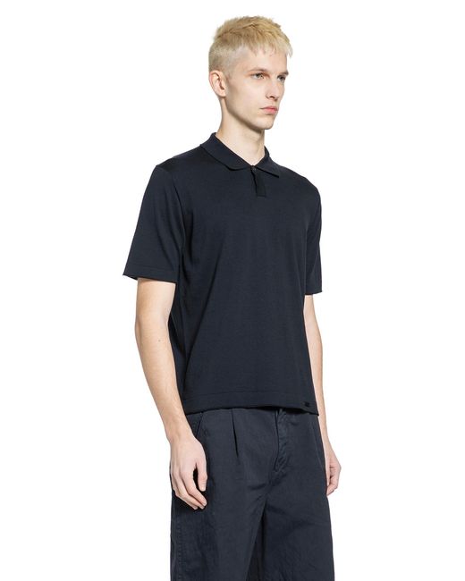Massimo Osti Studio Black Polo Shirt for men