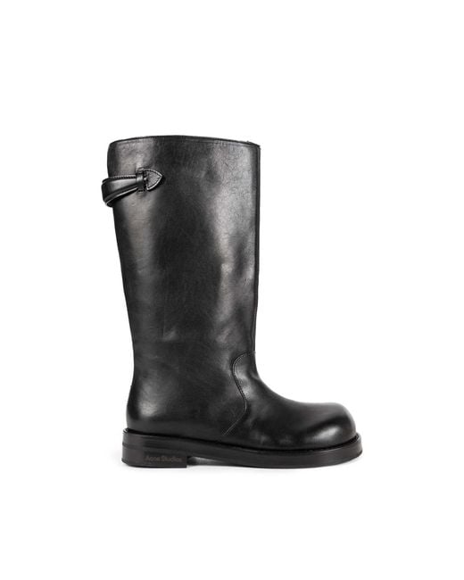 Acne Black Leather Boots