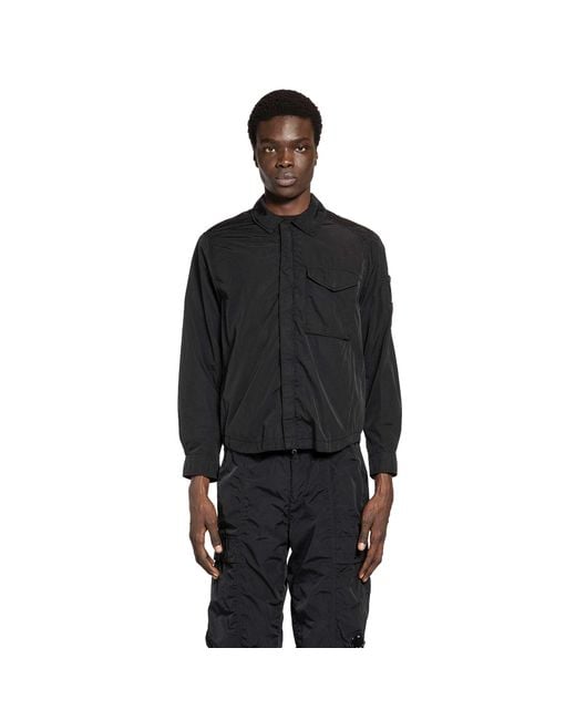 C P Company Black Chrome-R Lens Overshirt for men