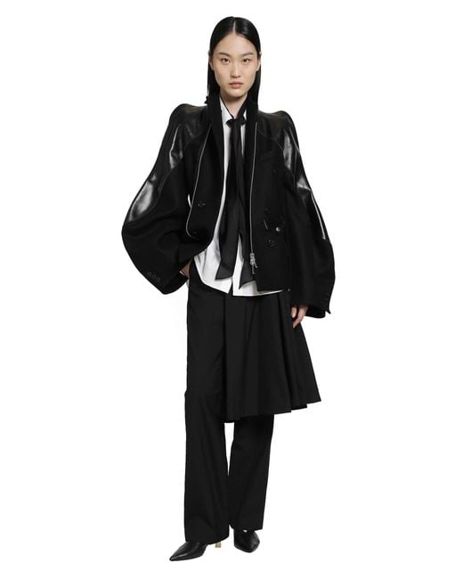 Sacai Black Poplin Shirt