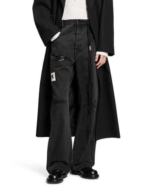 Ann Demeulemeester Ronald 5 Pocket Jeans With Printed Patches in