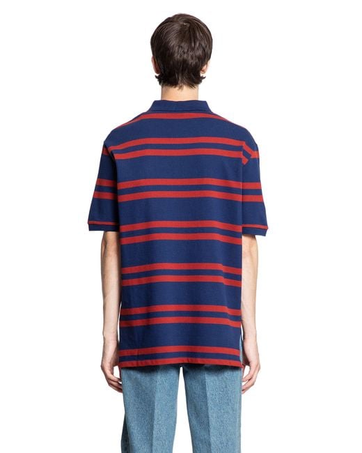 Valentino Blue Chez Piqué Polo Shirt for men
