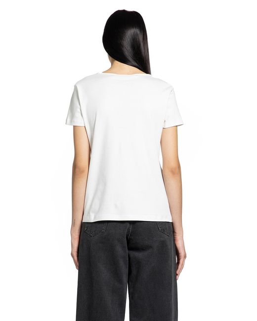 Max Mara White Cotton Jersey T-Shirt