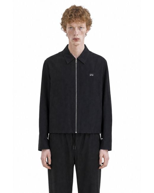 Loewe Black Zip-Up Jacket for men