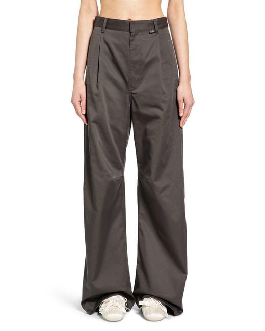 MM6 by Maison Margiela Gray Wide Leg Chinos