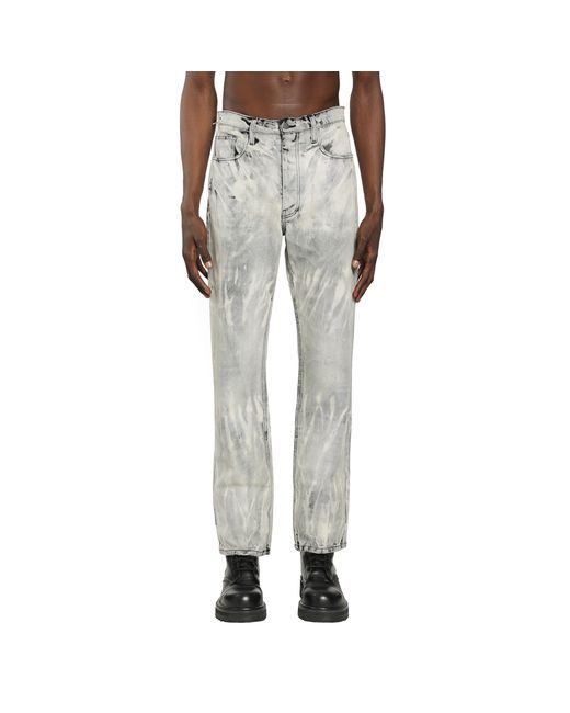 ALEXANDER DIGENOVA Gray Bleach Straight Leg Pants for men