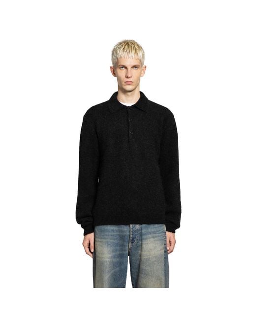sunflower Black Mohair Sweater for men