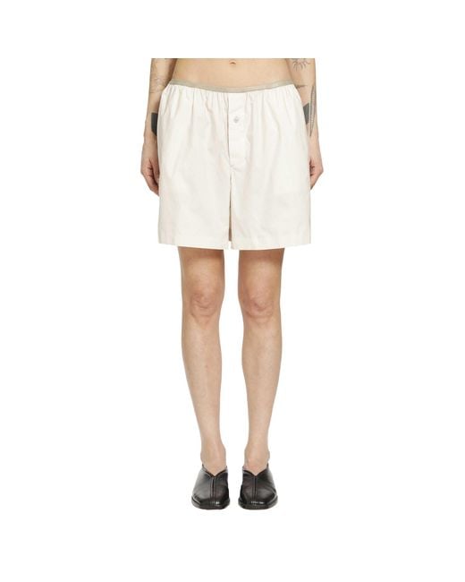 Lemaire White Boxer Shorts