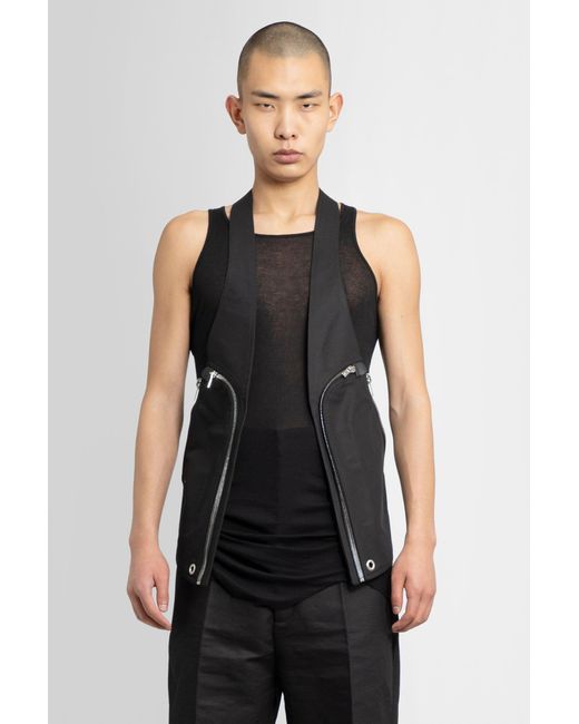 Rick Owens Waistcoats in Black for Men | Lyst