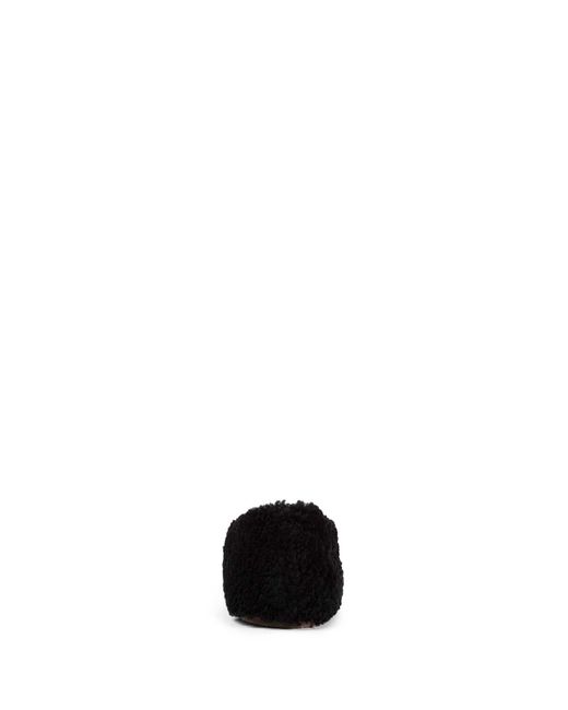 Moon Boot Black Shearling Ballerinas