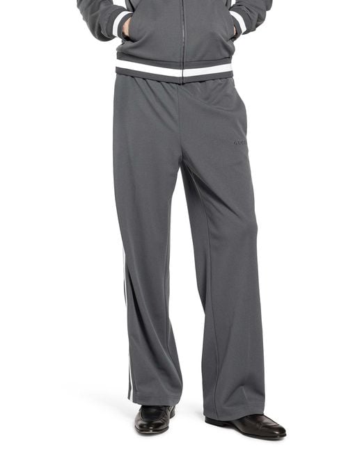 Gucci Gray Technical Jersey Track Pants for men