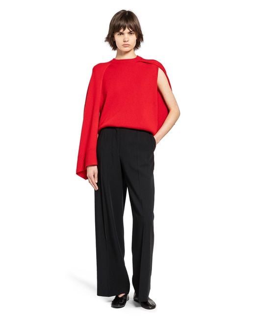 Totême  Red Crew Cape Knit