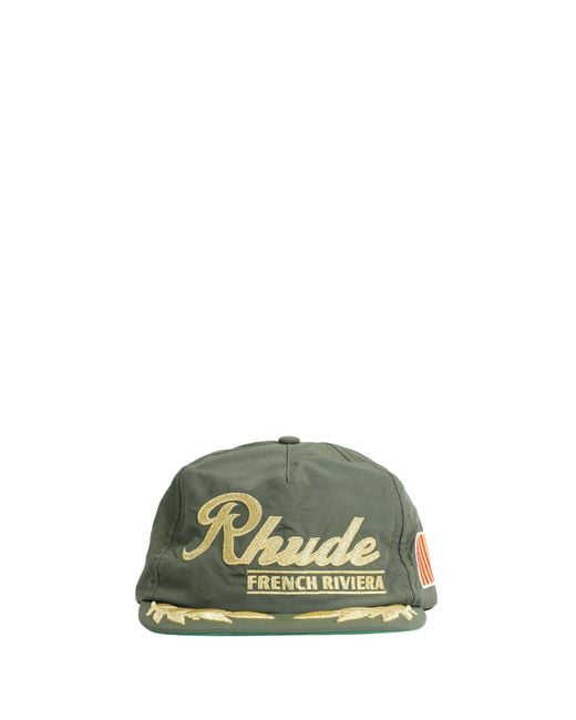 Rhude Green French Riviera Cap for men