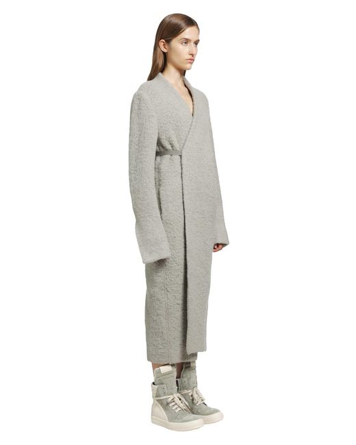 Rick Owens Gray Tower Soft Cyclops Coat