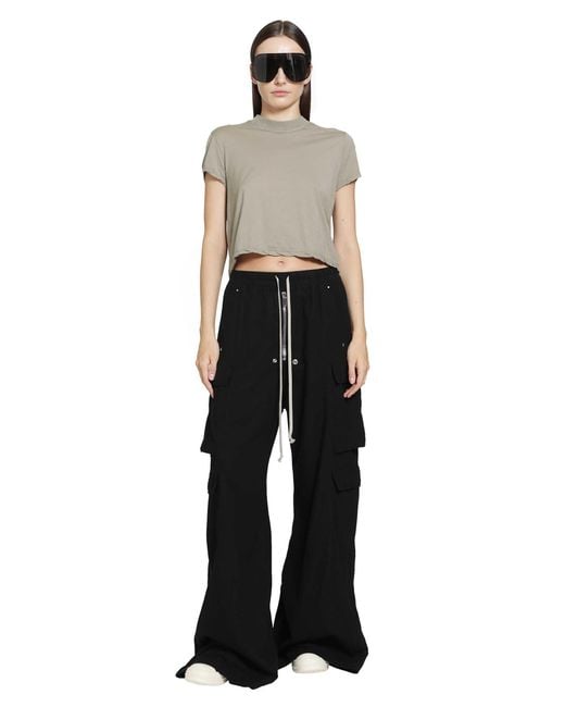 Rick Owens Gray Tower Cropped Small Level T-Shirt