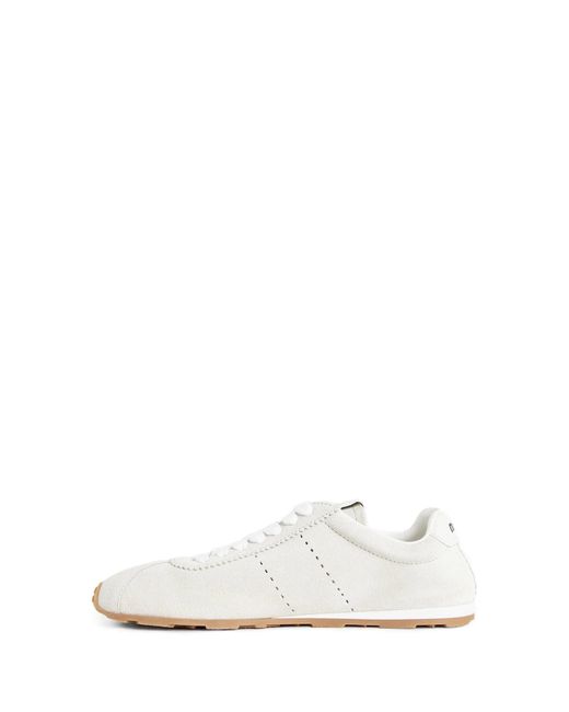 Miu Miu White Suede Sneakers